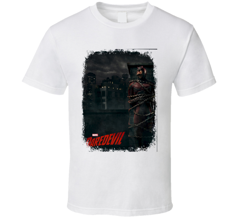 Daredevil TV Show Poster Worn Look Cool Hip Gift T Shirt