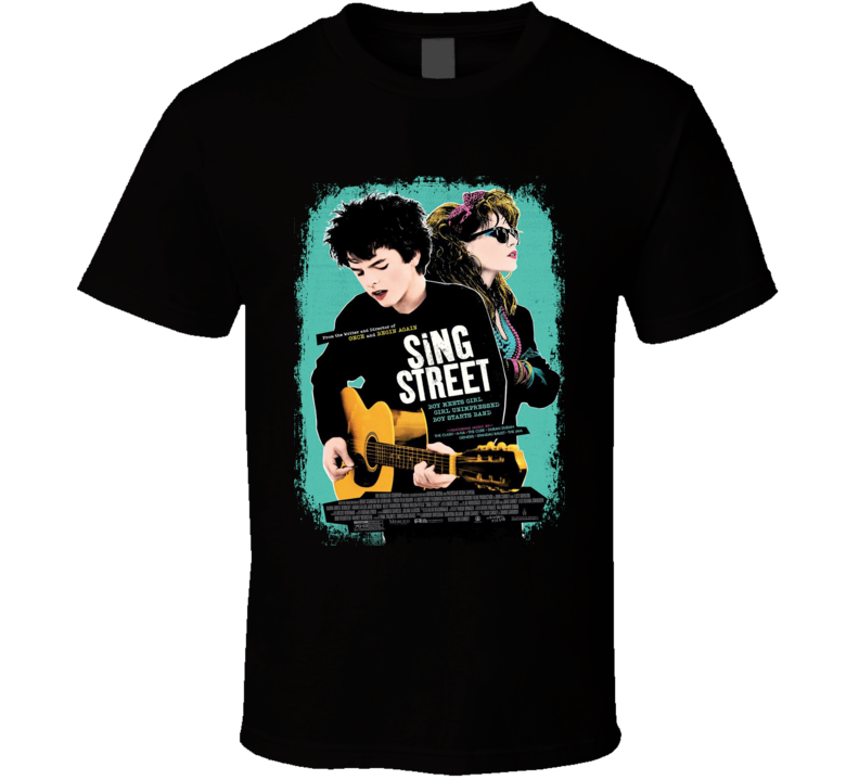 Sing Street Movie Poster Worn Look Cool Musical Film Gift T Shirt Sing Street Movie Poster Worn Look Cool Musical Film Gift T Shirt