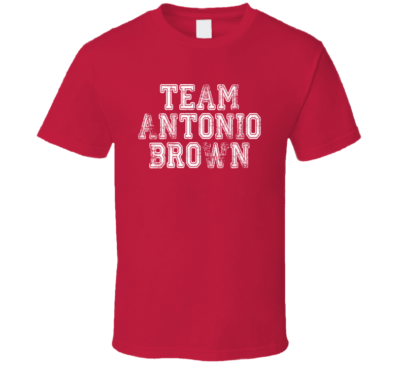 Team Antonio Brown Pittsburgh Football Player Fan Worn Look T Shirt Team Antonio Brown Pittsburgh Football Player Fan Worn Look T Shirt