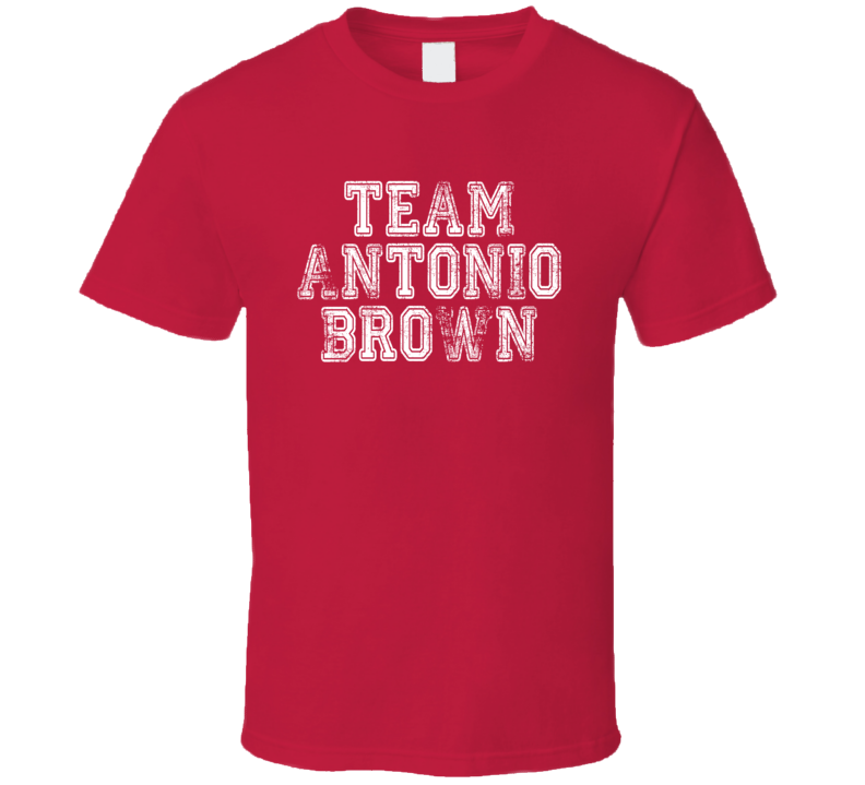 Team Antonio Brown Pittsburgh Football Player Fan Worn Look T Shirt