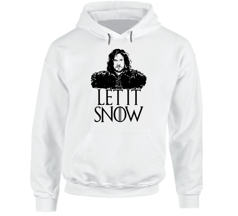 Let it Snow Game of Thrones Jon Snow Funny TV Show Xmas Gift Hoodie