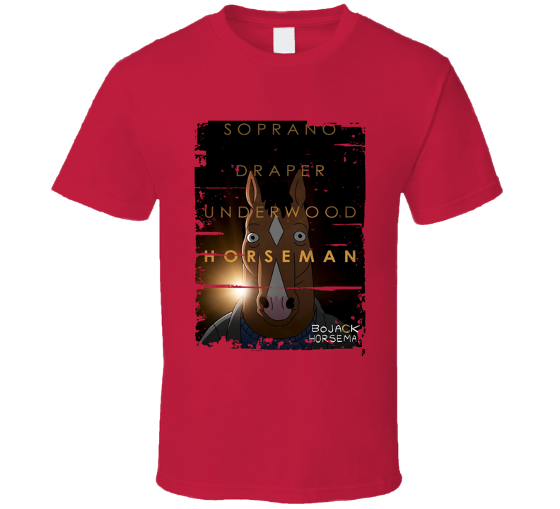 BoJack Horseman TV Show Poster Worn Look Cool Hip Gift T Shirt BoJack Horseman TV Show Poster Worn Look Cool Hip Gift T Shirt