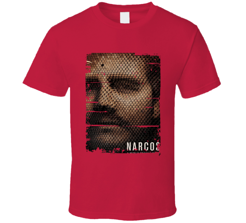 Narcos TV Show Poster Worn Look Cool Hip Gift T Shirt Narcos TV Show Poster Worn Look Cool Hip Gift T Shirt