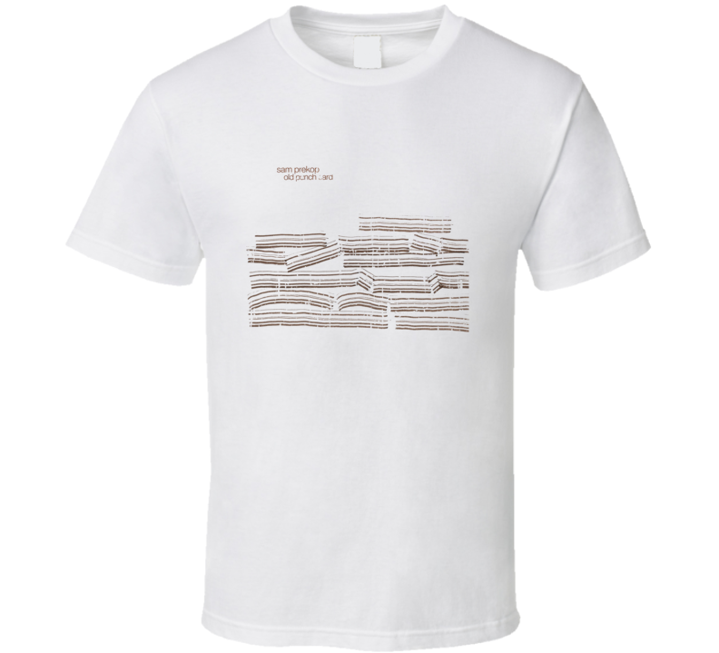 Sam Prekop Old Punch Card EDM Album Poster Worn Look Music T Shirt Sam Prekop Old Punch Card EDM Album Poster Worn Look Music T Shirt