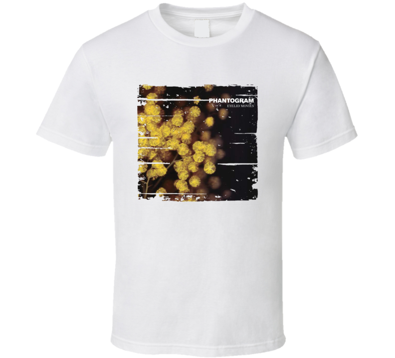 Phantogram Eyelid Movies EDM Album Poster Worn Look Music T Shirt Phantogram Eyelid Movies EDM Album Poster Worn Look Music T Shirt