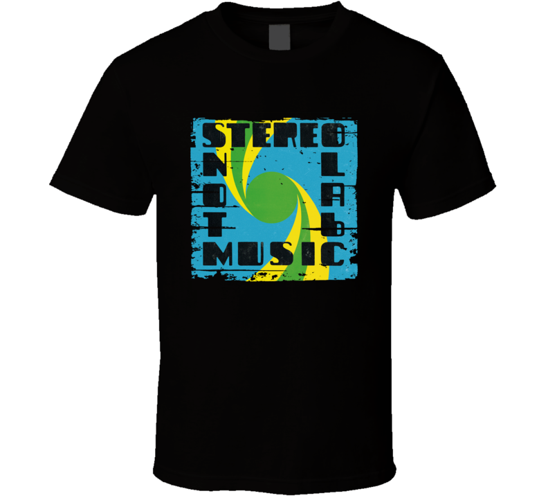 Stereolab Not Music EDM Album Poster Worn Look Music T Shirt