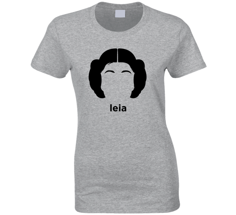 Princess Leia Carrie Fisher Star Wars Actress Memorial Ladies T Shirt