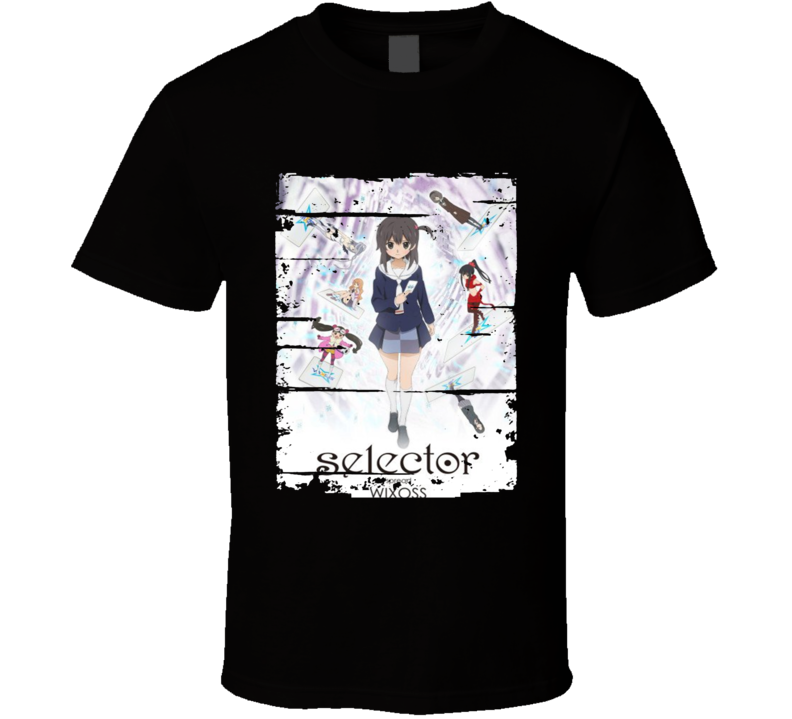 Selector Spread WIXOSS Anime Battle Cards Worn Look Cool T Shirt Selector Spread WIXOSS Anime Battle Cards Worn Look Cool T Shirt