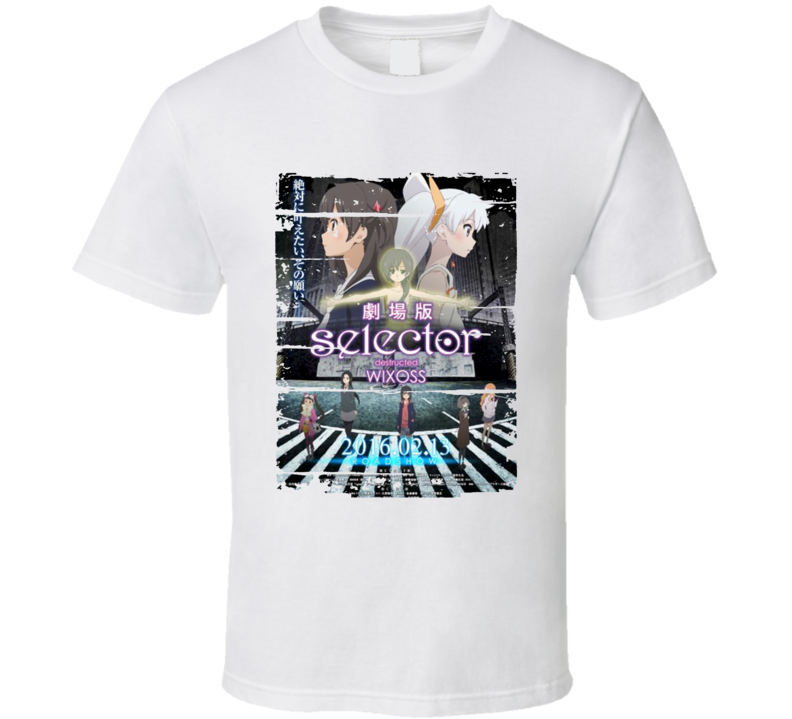 Selector Destructed WIXOSS Anime Battle Card Worn Look Cool T Shirt