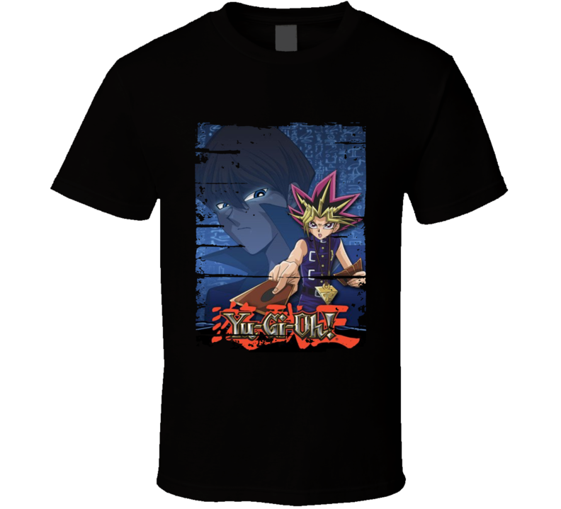 Yu-Gi-Oh Duel Monsters Anime Battle Card Worn Look Cool T Shirt