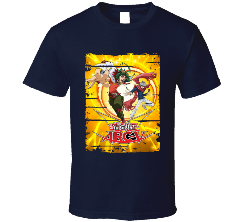 Yu-Gi-Oh! Arc-V Anime Battle Card Worn Look Cool T Shirt Yu-Gi-Oh! Arc-V Anime Battle Card Worn Look Cool T Shirt