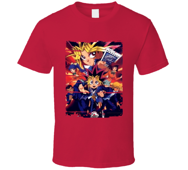 Yu-Gi-Oh Anime Battle Card Worn Look Cool T Shirt Yu-Gi-Oh Anime Battle Card Worn Look Cool T Shirt