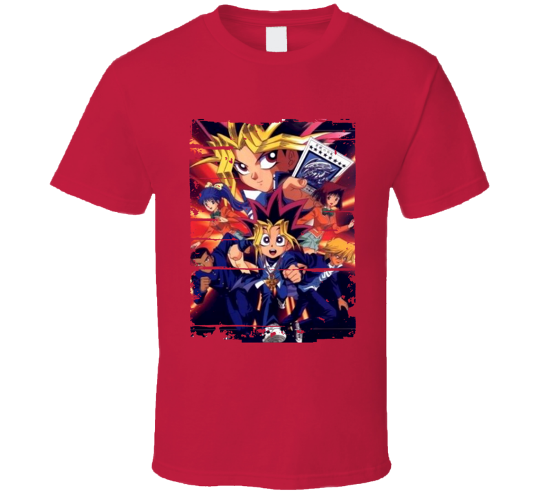 Yu-Gi-Oh Anime Battle Card Worn Look Cool T Shirt