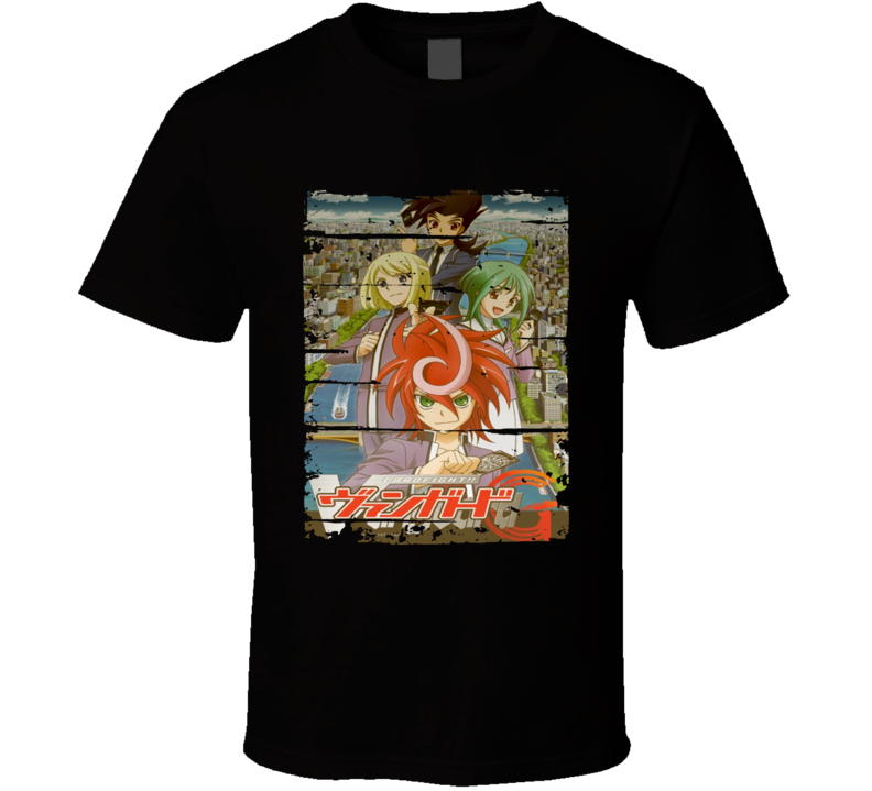 Cardfight Vanguard G Anime Battle Card Worn Look Cool T Shirt Cardfight Vanguard G Anime Battle Card Worn Look Cool T Shirt