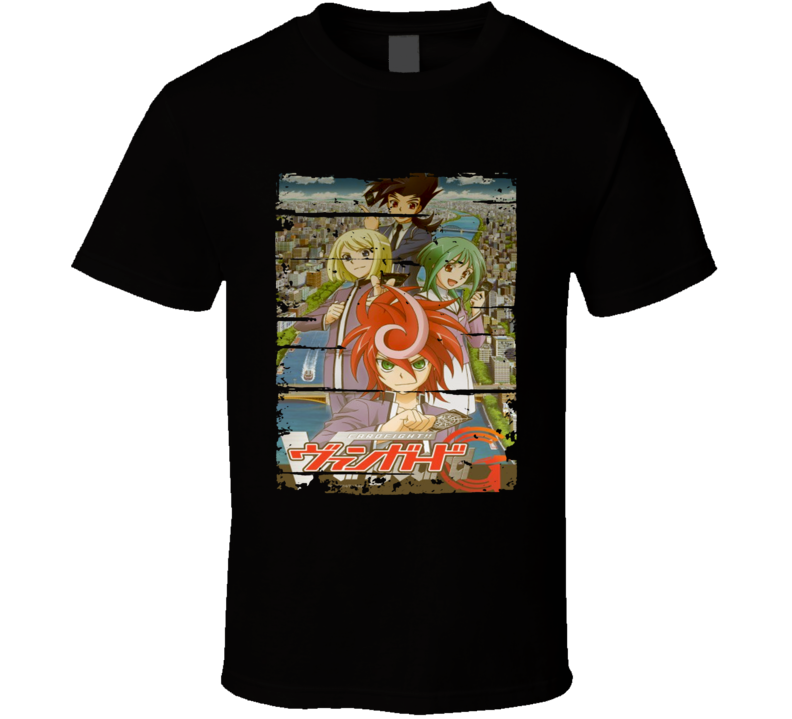 Cardfight Vanguard G Anime Battle Card Worn Look Cool T Shirt