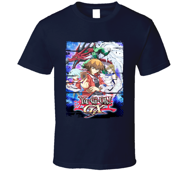 Yu-Gi-Oh GX Anime Battle Card Worn Look Cool T Shirt