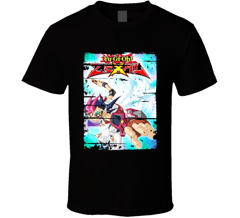 Yu-Gi-Oh Zexal Anime Battle Card Worn Look Cool Geek T Shirt Yu-Gi-Oh Zexal Anime Battle Card Worn Look Cool Geek T Shirt