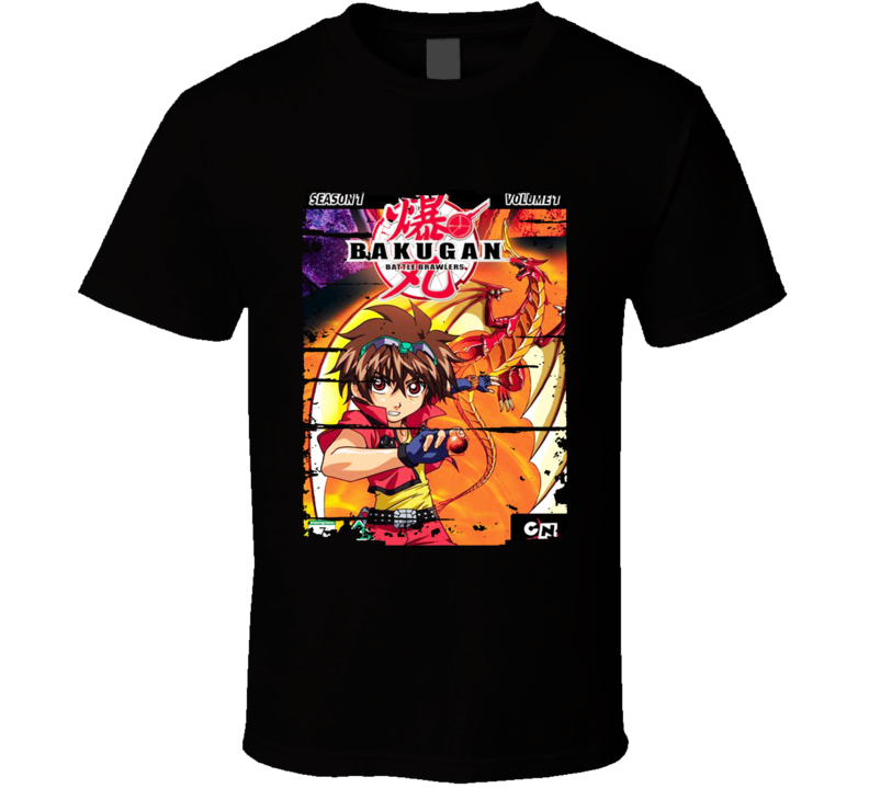 Bakugan Battle Brawlers Anime Battle Card Worn Look Cool Geek T Shirt Bakugan Battle Brawlers Anime Battle Card Worn Look Cool Geek T Shirt