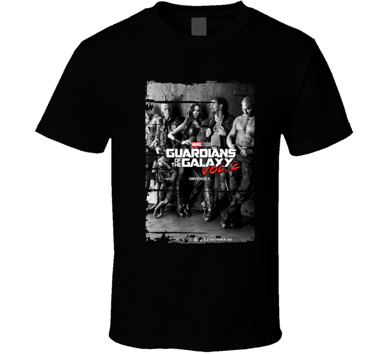 Guardians of the Galaxy Vol. 2 Poster Cool Worn Look Movie Fan T Shirt Guardians of the Galaxy Vol. 2 Poster Cool Worn Look Movie Fan T Shirt