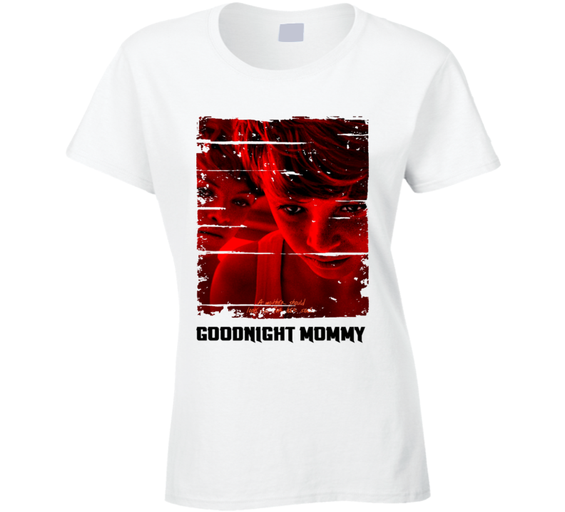 Goodnight Mummy Poster Cute Mothers Day Gift Worn Look Ladies T Shirt