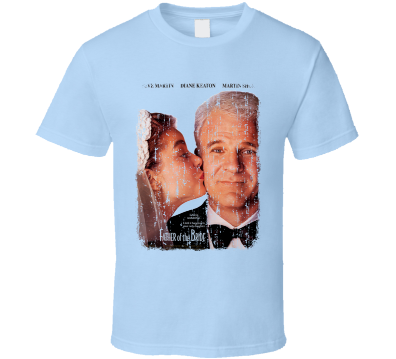 Father of the Bride Movie Poster Worn Look Cool Dads Gift T Shirt