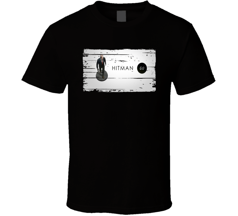 Hitman Go Cool Android App Mobile Game Fan Worn Look T Shirt