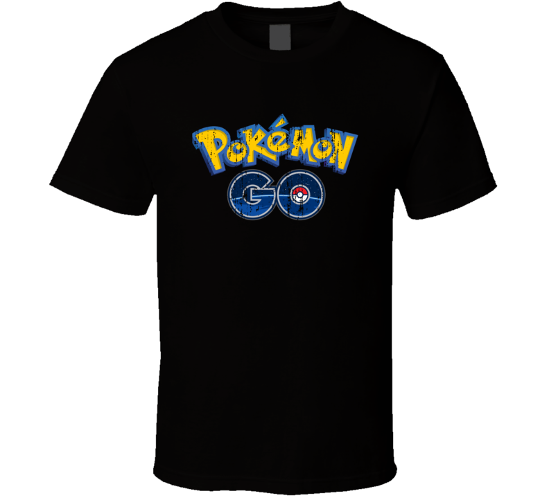 Pokemon Go Cool Android App Mobile Game Fan Worn Look T Shirt