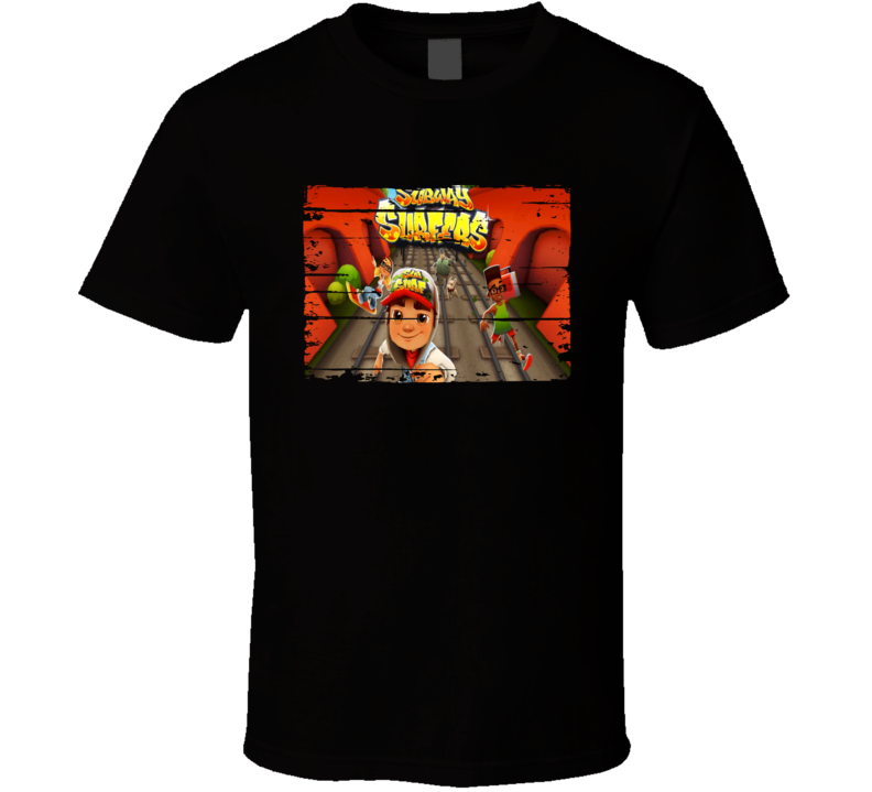 Subway Surfers Cool Android App Mobile Game Fan Worn Look T Shirt Subway Surfers Cool Android App Mobile Game Fan Worn Look T Shirt