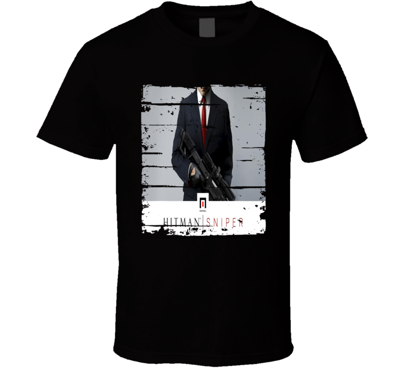 Hitman Sniper Cool Android App Mobile Game Fan Worn Look T Shirt