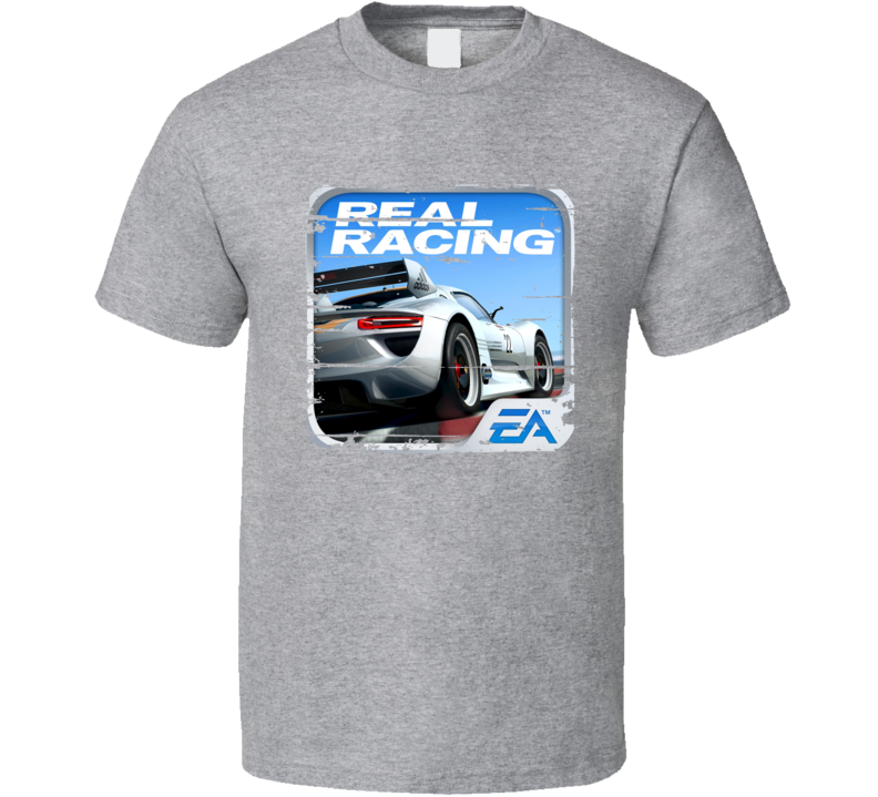 Real Racing 3 Cool Android App Mobile Game Fan Worn Look T Shirt Real Racing 3 Cool Android App Mobile Game Fan Worn Look T Shirt