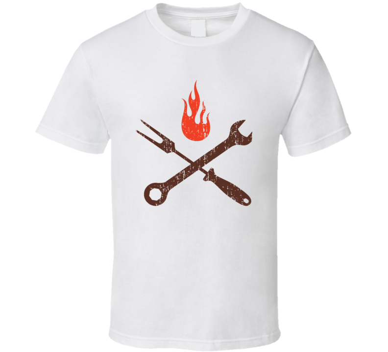 Pit Stop BBQ Cookhouse Grill Smoked Foodie Worn Look T Shirt Pit Stop BBQ Cookhouse Grill Smoked Foodie Worn Look T Shirt