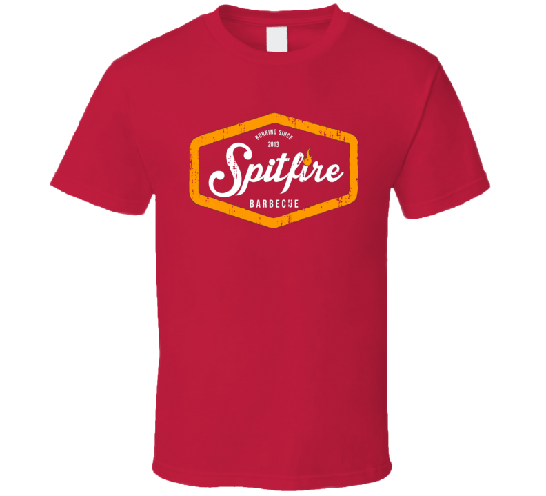 Spitfire Bar BBQ Cookhouse Grill Smoked Foodie Worn Look T Shirt Spitfire Bar BBQ Cookhouse Grill Smoked Foodie Worn Look T Shirt