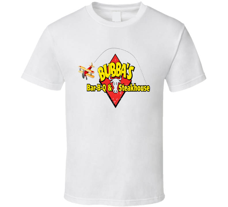 Bubba's BBQ Cookhouse Grill Smoked Foodie Worn Look T Shirt Bubba's BBQ Cookhouse Grill Smoked Foodie Worn Look T Shirt