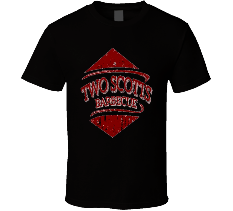 Two Scott's BBQ Cookhouse Grill Smoked Foodie Worn Look T Shirt Two Scott's BBQ Cookhouse Grill Smoked Foodie Worn Look T Shirt