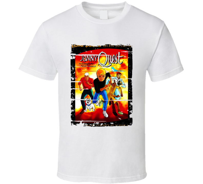 Johnny Quest Fan Cartoon Worn Look Tv Show Cool T Shirt Johnny Quest Fan Cartoon Worn Look Tv Show Cool T Shirt