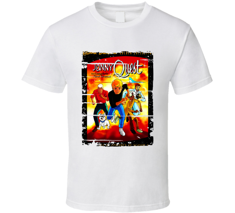 Johnny Quest Fan Cartoon Worn Look Tv Show Cool T Shirt