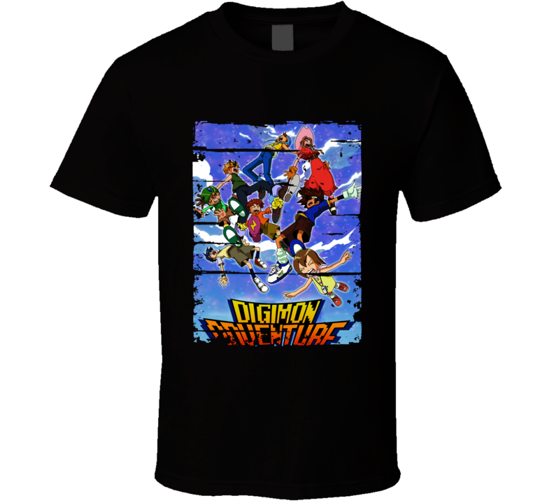 Digimon Adventure Cartoon Fan Worn Look Animated Tv Series T Shirt Digimon Adventure Cartoon Fan Worn Look Animated Tv Series T Shirt