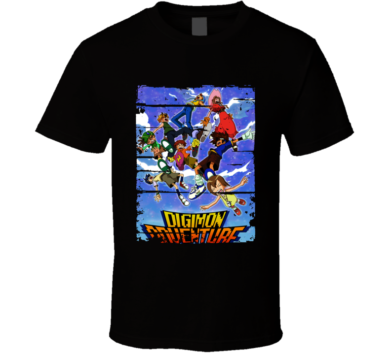 Digimon Adventure Cartoon Fan Worn Look Animated Tv Series T Shirt