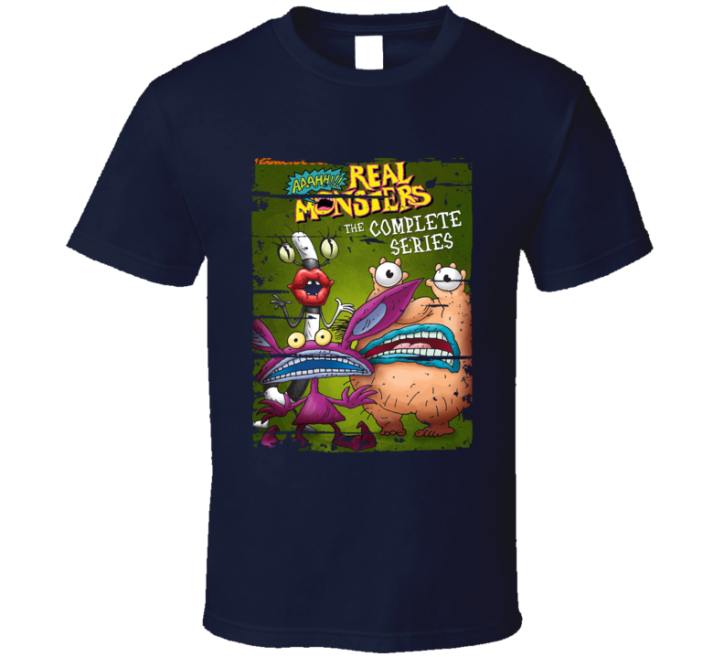 Aaahh!!! Real Monsters Fan Cartoon Worn Look Tv Show Cool T Shirt