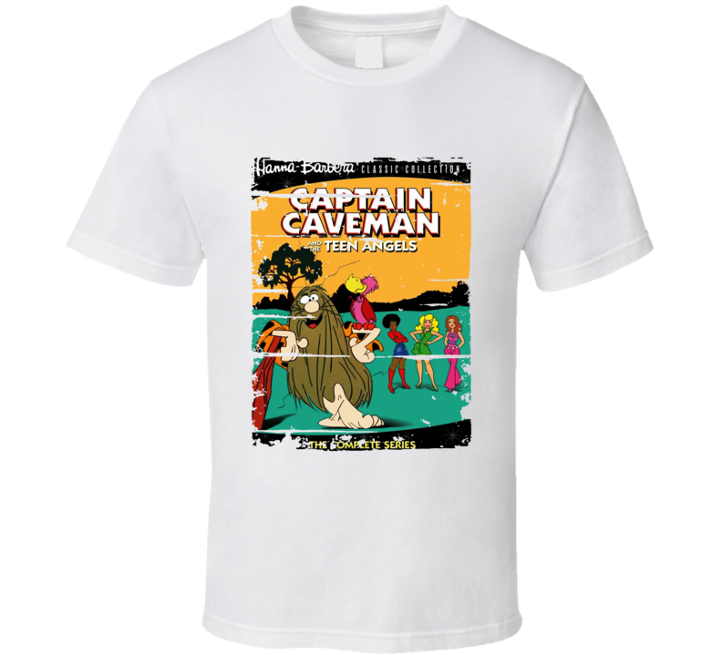 Captain Caveman Teen Angels Cartoon Worn Look Tv Series T Shirt Captain Caveman Teen Angels Cartoon Worn Look Tv Series T Shirt