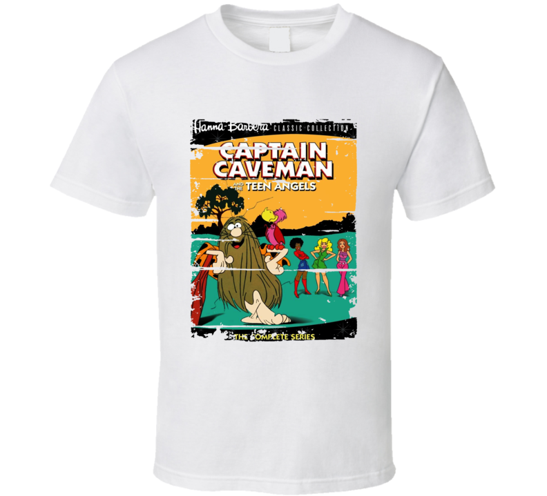 Captain Caveman Teen Angels Cartoon Worn Look Tv Series T Shirt