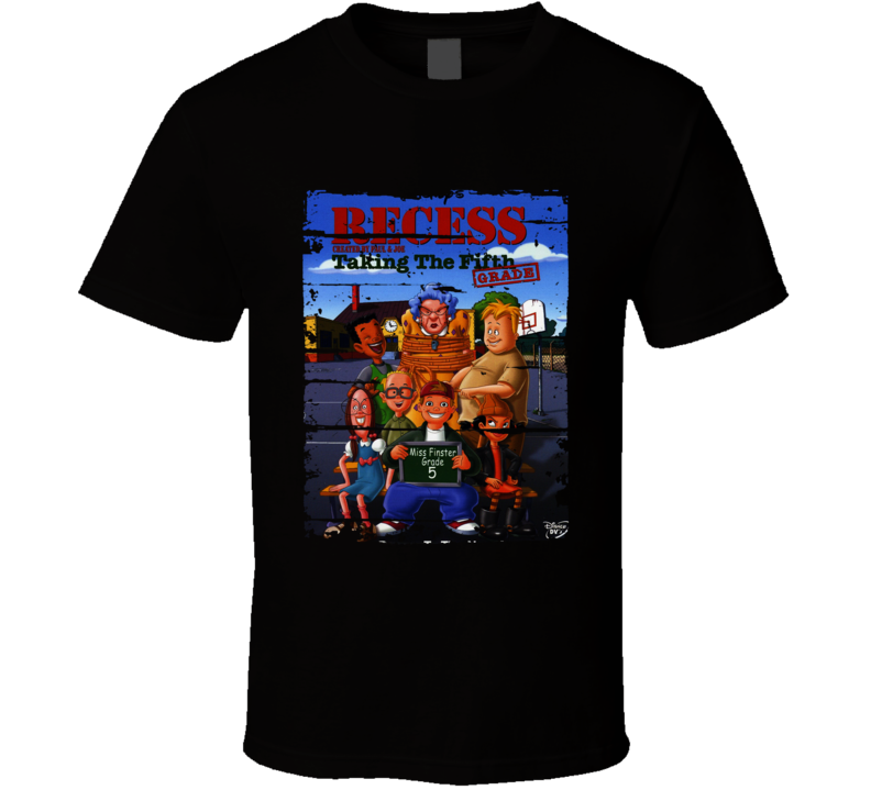 Recess Taking Fifth Grade Cartoon Worn Look Animated Series T Shirt Recess Taking Fifth Grade Cartoon Worn Look Animated Series T Shirt