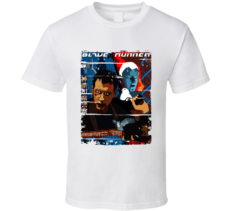 Blade Runner Cartoon Worn Look Animated Tv Series T Shirt