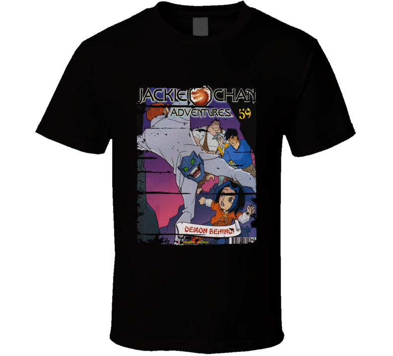 Jackie Chan Adventures Cartoon Worn Look Animated Tv Series T Shirt Jackie Chan Adventures Cartoon Worn Look Animated Tv Series T Shirt