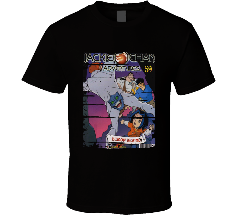 Jackie Chan Adventures Cartoon Worn Look Animated Tv Series T Shirt