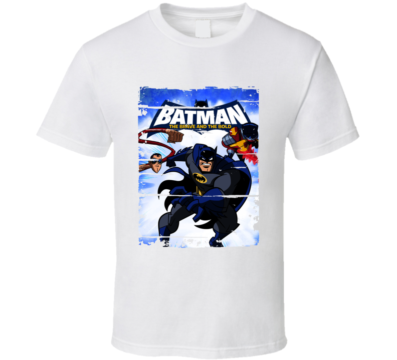 Batman Brave And The Bold Cartoon Worn Look Animated Tv Series T Shirt Batman Brave And The Bold Cartoon Worn Look Animated Tv Series T Shirt