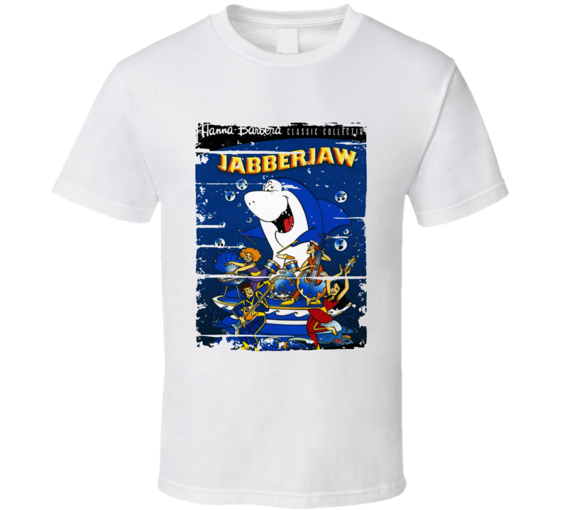Jabberjaw Cartoon Worn Look Animated Tv Series T Shirt Jabberjaw Cartoon Worn Look Animated Tv Series T Shirt
