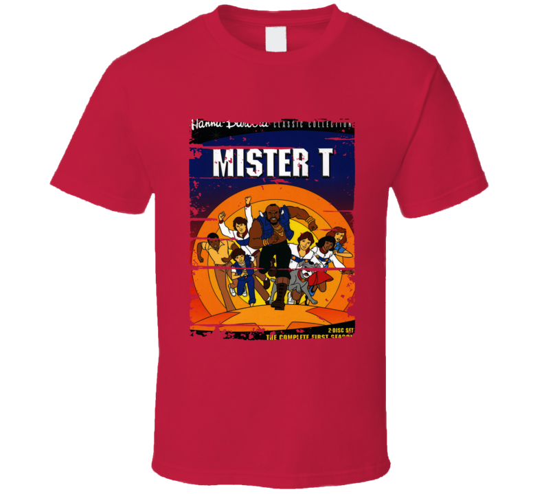 Mister T Cartoon Worn Look Animated Tv Series T Shirt