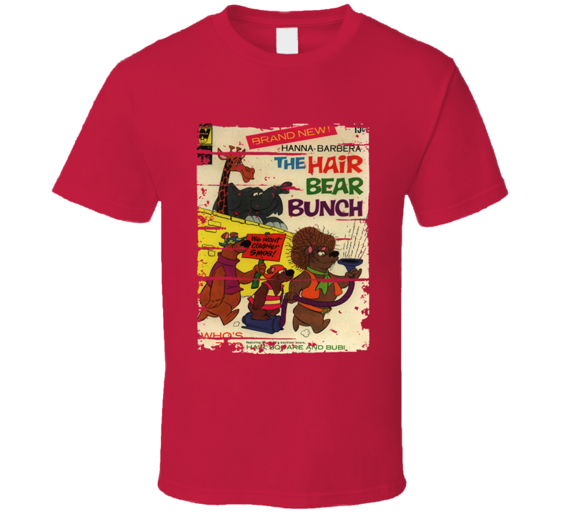 Hair Bear Bunch Cartoon Worn Look Animated Tv Series T Shirt Hair Bear Bunch Cartoon Worn Look Animated Tv Series T Shirt