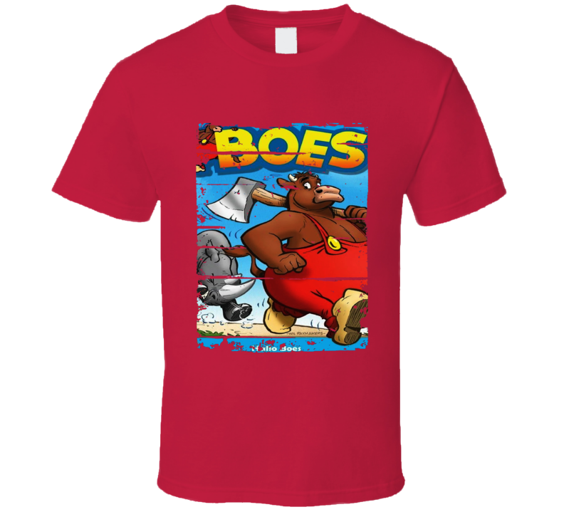 Boes Vintage Classic Cartoon Worn Look Animated Tv Series T Shirt